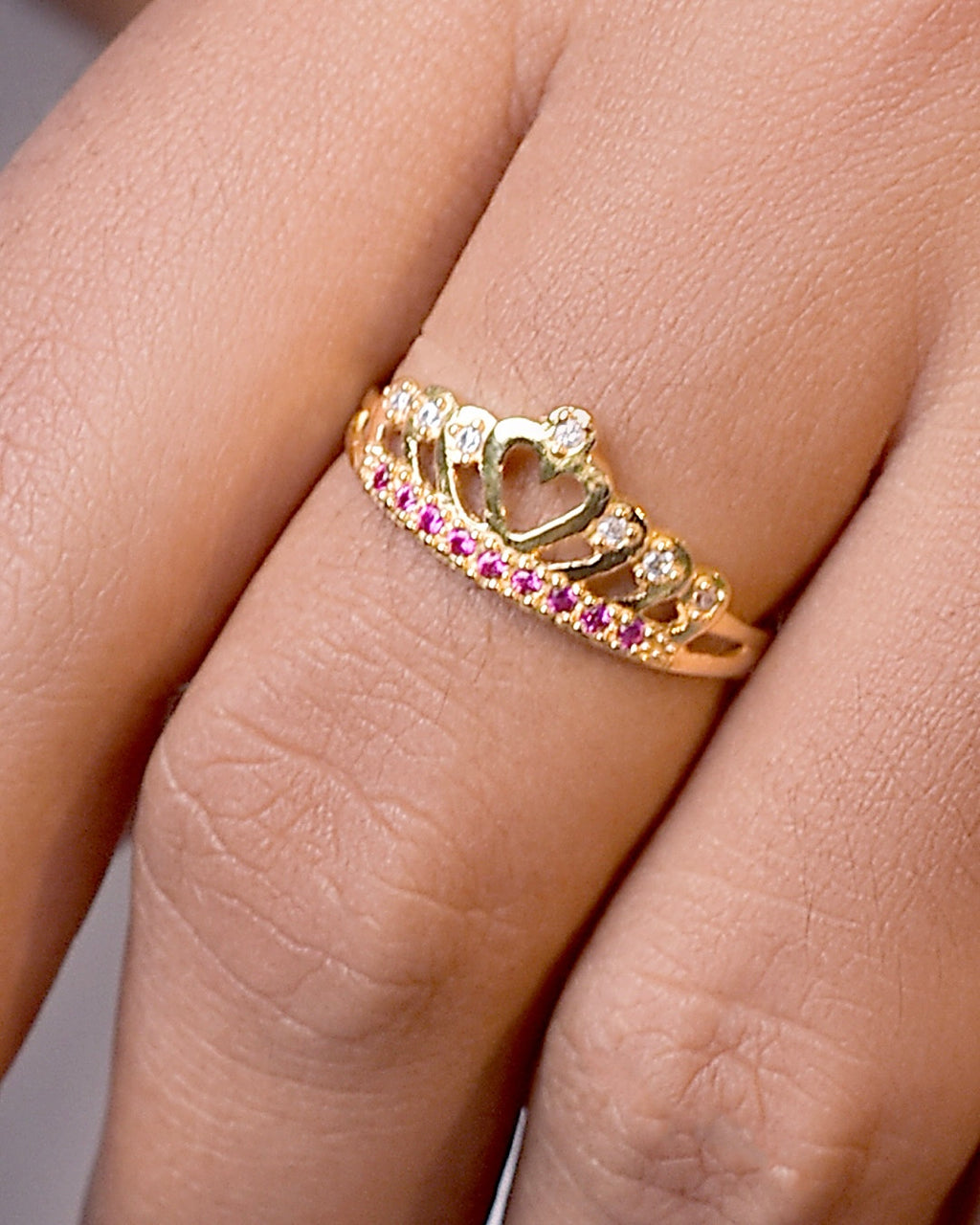 Anillo Corona - Circones Fucsia