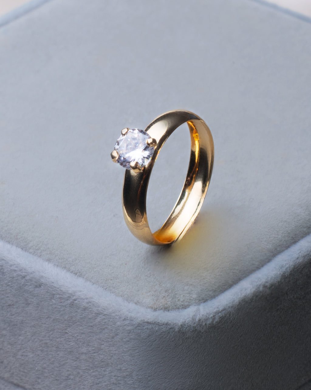 Anillo de Compromiso -  Solitario Clásico