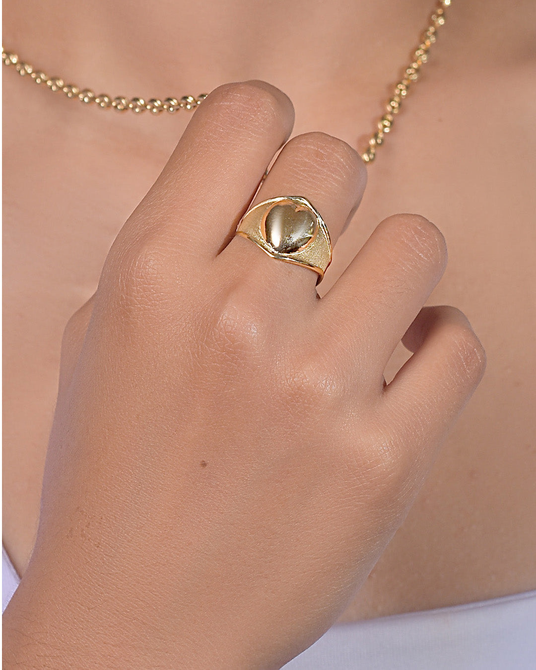 Anillo Corazón Inflado