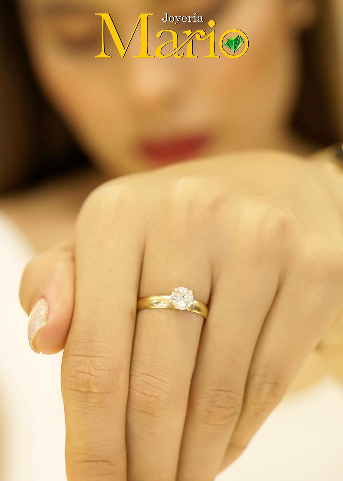 Anillo de Compromiso -  Solitario Clásico