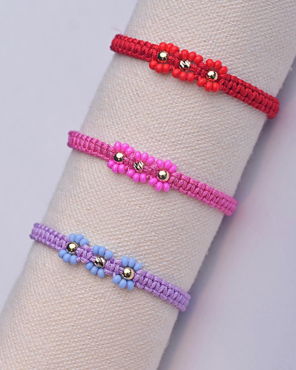 Manillas tejidas para Niña