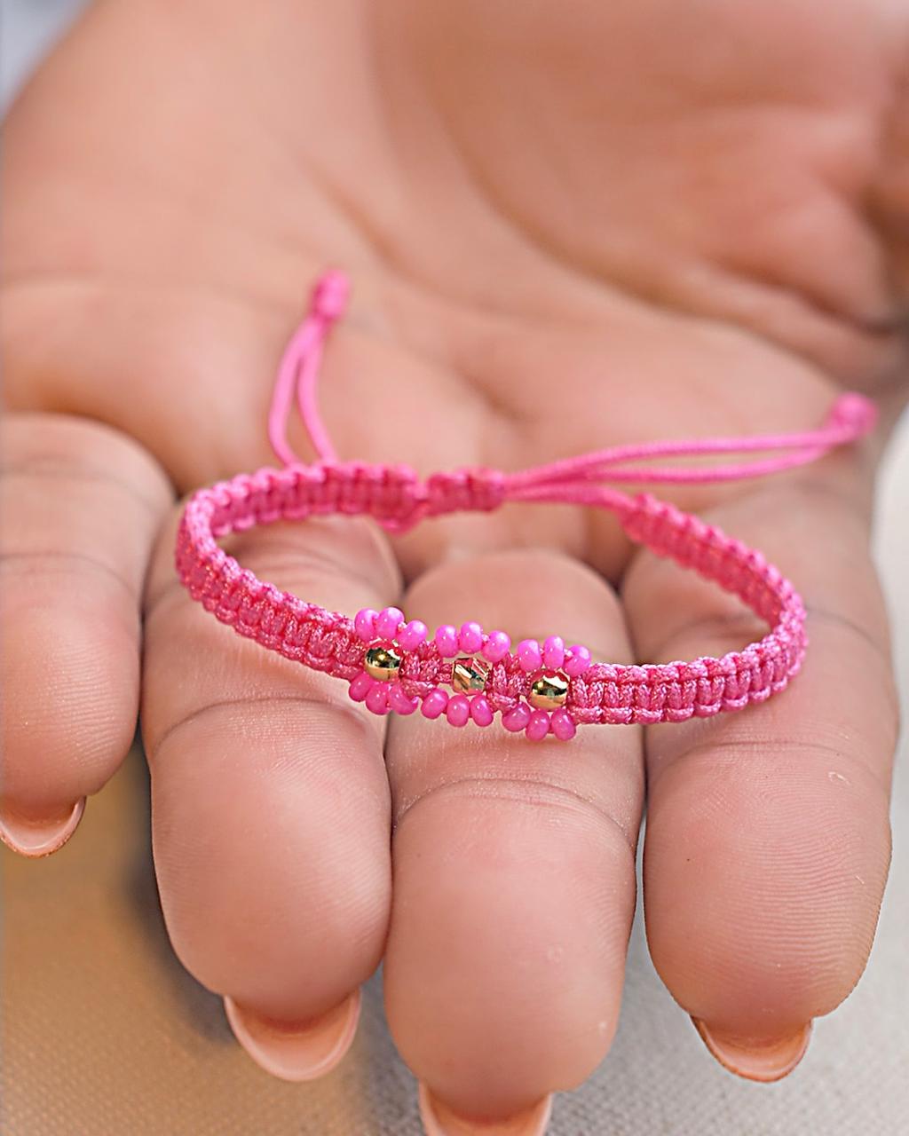 Manillas tejidas para Niña