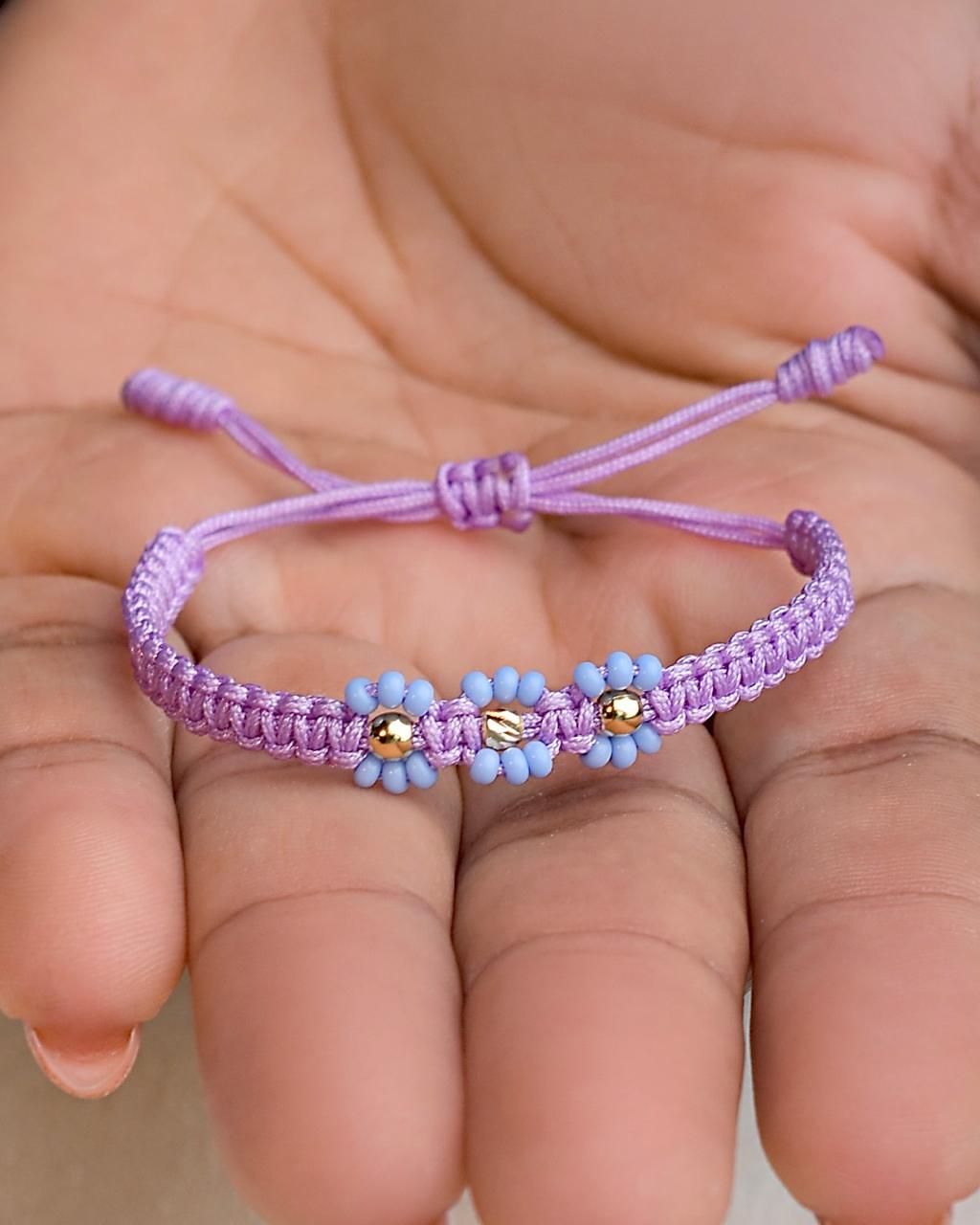 Manillas tejidas para Niña